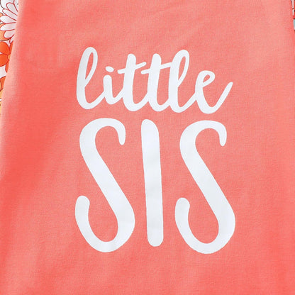 AMAWMW Newborn Baby Girl Little Sister Sleeper Gown Stripe Long Sleeve Nightgown Pajamas Gifts Stuff Essential Outfit