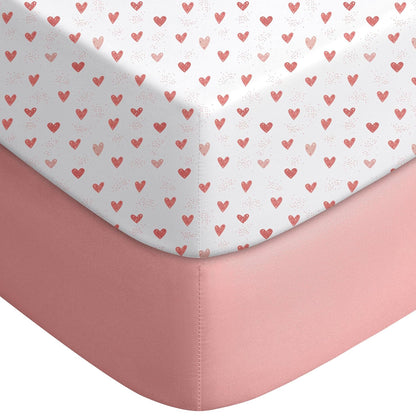 Yoofoss Baby Crib Sheets for Boys Girls, Fitted Crib Sheet 2 Pack for Standard Crib and Toddler