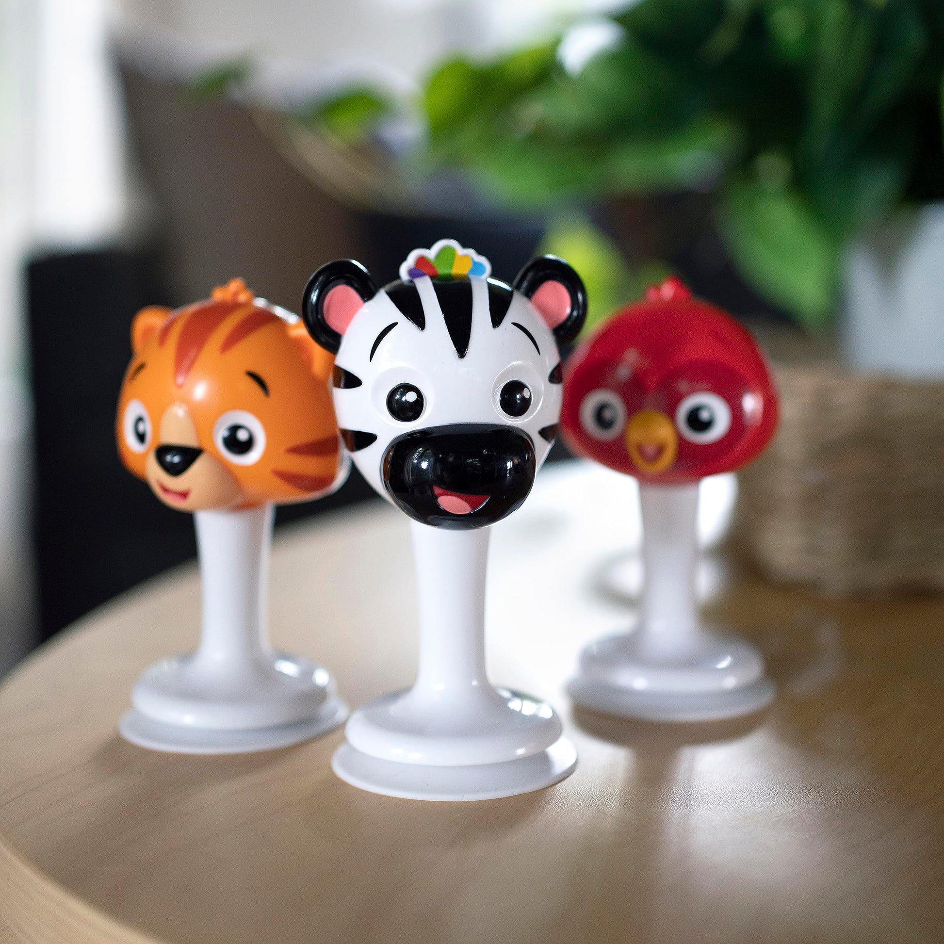 Baby Einstein Rattle & Jingle Trio High Chair Suction Toys Take-Along Musical Rattle Set Age 6