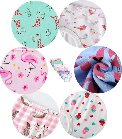 Family Feeling Little Girl Underwear Toddler Panties Big Kids Undies Soft 100% Cotton