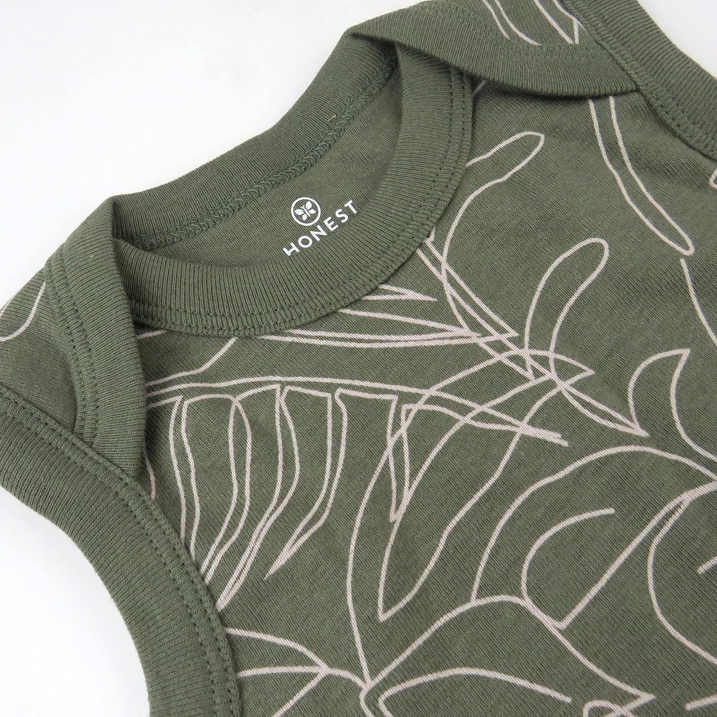 HonestBaby Short Sleeve and Tank Romper 100% Organic Cotton for Infant Baby and Toddler Boys