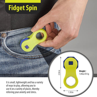 Fidget Toy,Fidget Spinners Toy for Adults and Kids,Gifts suitable for Children with autism and ADHD,Quiet Office Desk Toy,Excellent for Relieving Stress and Anxiety toys (Yellow)