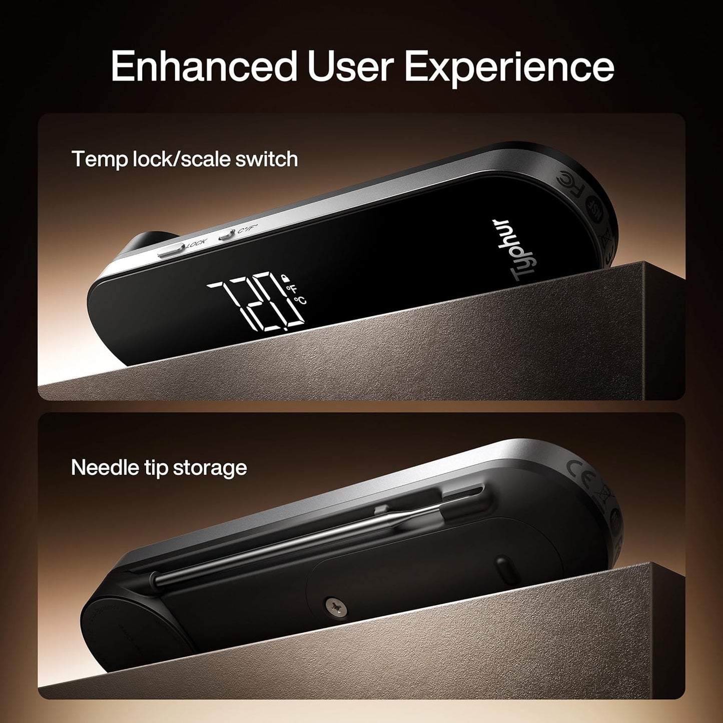 InstaProbe Core 0.5 Sec Instant Read Meat Thermometer Digital with Readable Display in Sunlight for