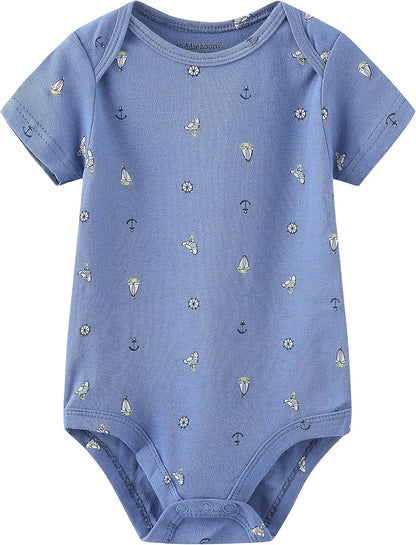 Baby Bodysuit Short Sleeve one-Piece Newborn Baby Clothes for Baby Boy and Girls