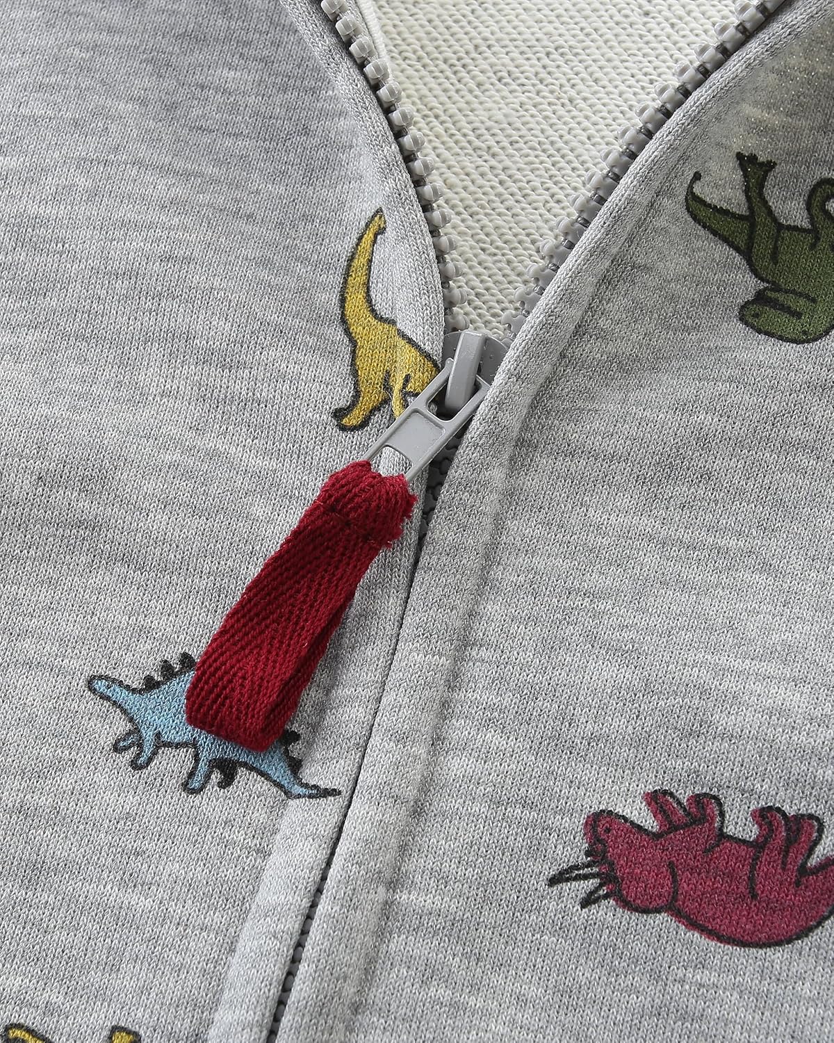 Baby Toddler Boys Dinosaur Hooded Zip Jacket Casual Outerwear Active Sweatshirt